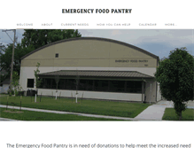 Tablet Screenshot of emergencyfoodpantry.com
